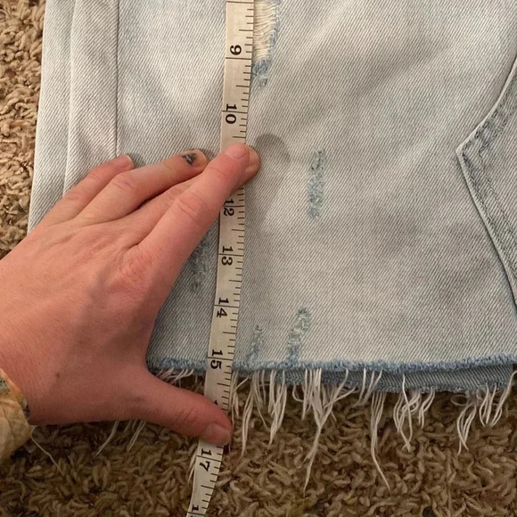 1.STATE distressed jean skirt - Picture 5 of 5